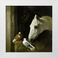 thumbnail image 1 of Herring, John Frederick 12x12 White Modern Wood Framed Museum Art Print Titled - Stable companions, 1 of 4