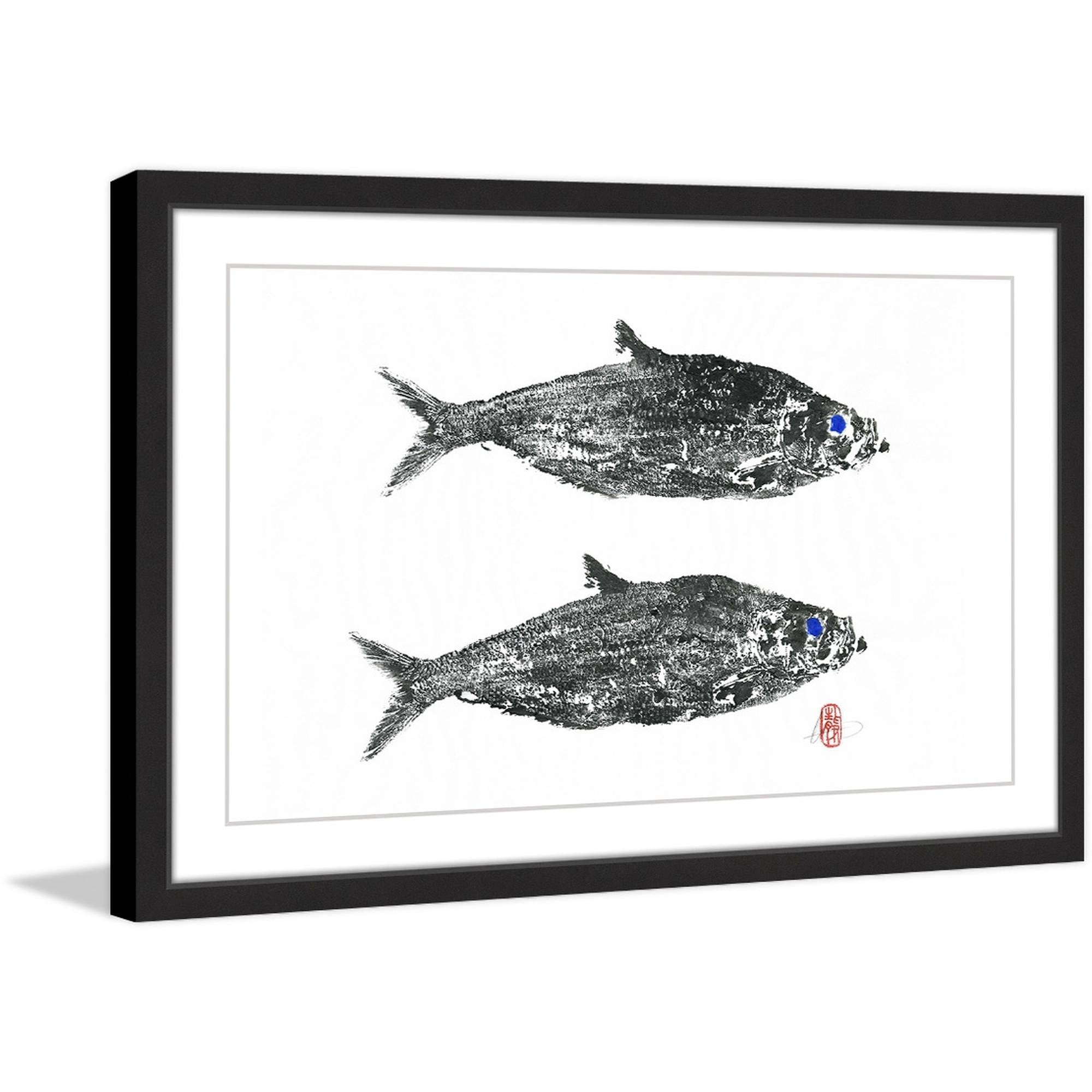 "Herring Twins" Framed Painting Print