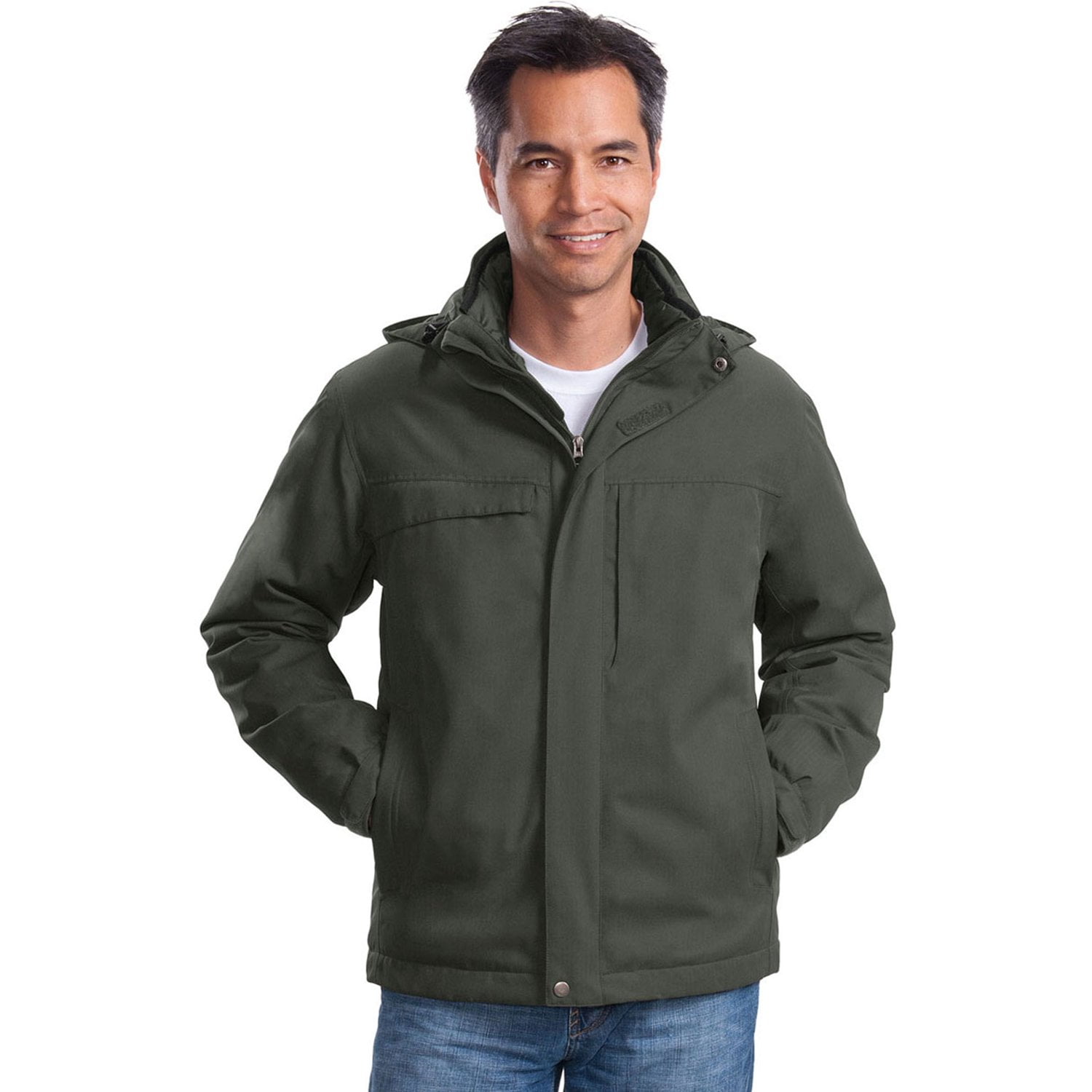 Herringbone 3-In-1 Parka By Port Authority - Walmart.com