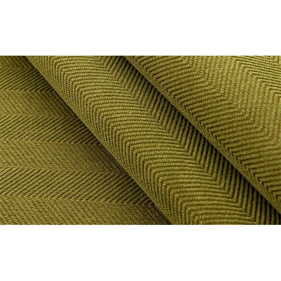 Herringbone Bedside Mat Non-Slip Floor Rug Protector for Bedroom Easy Clean Washable Carpet(Green)
