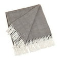 thumbnail image 1 of Herringbone Design Throw Blanket (Chocolate), 1 of 2