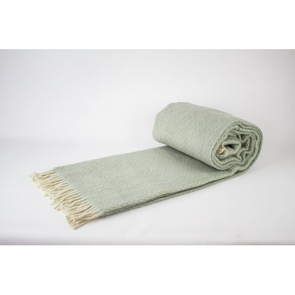 Herringbone New Wool Throw Blanket, Pure 100% Wool Blanket, Warm Cozy Blanket