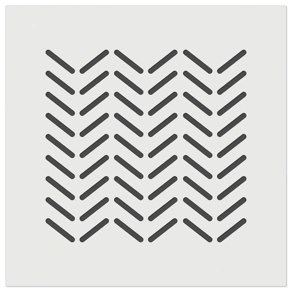 Herringbone Pattern DIY Cookie Wall Craft Stencil - 9.0 Inch