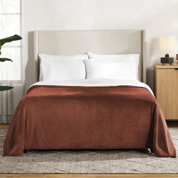 Herringbone Velvet Plush Blanket, Soft Cozy Throw Blanket for Bed, Couch and Home