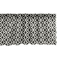 thumbnail image 1 of Ambesonne Herringbone Valance Pack of 2, Ethnic Style Rhombuses, 54"X12", Ivory and Charcoal Grey, 1 of 2