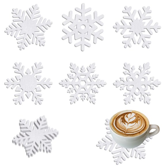 Herrklp Christmas, New Winter Party Decoration Christmas Non-woven Snowflake Table Decoration Arrangement Christmas gifts