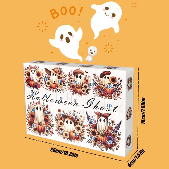 Herrklp Halloween, Halloween Advent Calendar 2024 24 Natural Crystal Agate Stone Day