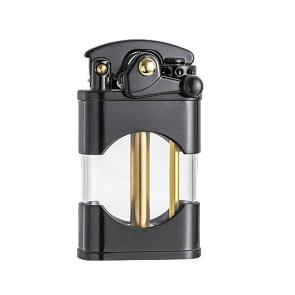 Herrklp Lighter, Retro Transparent Kerosene Lighter High-grade Kerosene Lighter Collection Type Lighter