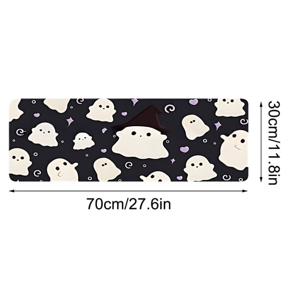 Herrklp Mouse Pad, Cute Ghost Mouse Pad Oversized Desk Pad Computer Keyboard Pad Mouse Pad