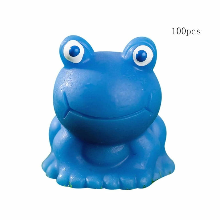 100 Pcs Little Frog Small Frogs Statues Animals Toys Ornaments Miniture  Decoration Resin Miniature Landscape