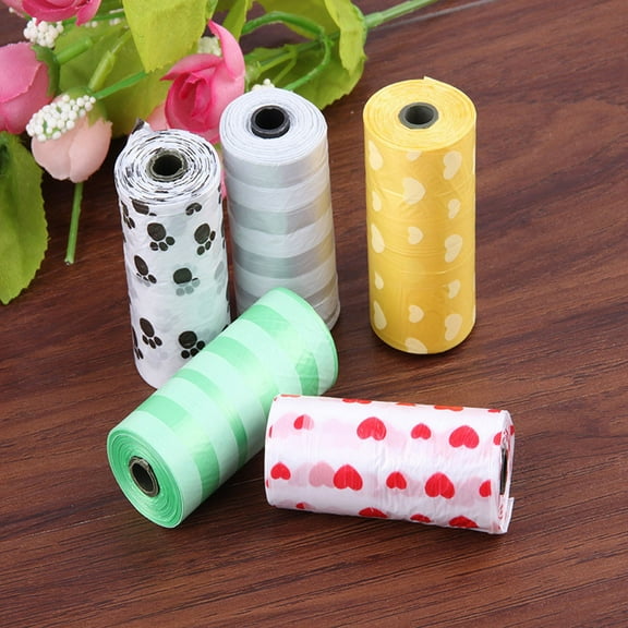 Herrnalise 10Roll 150pcs Degradable Pet Waste Poop Bags, Dog Cat Clean UpRefill Garbage Bag under 5