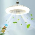 thumbnail image 1 of Herrnalise 11" Ceiling Fans with Lights and Remote - Modern Smart LED Dimmable Lighting Bladeless Ceiling Fan Enclosed Flush Mount Fan for Bedroom,Living Room,Kitchen,Dining Room, 1 of 9