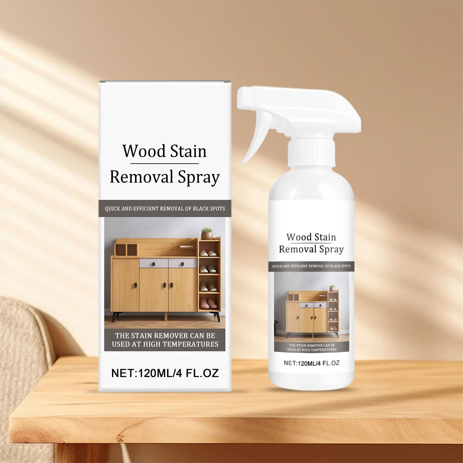 Herrnalise 1Pcs Wood Stain Remover Spray - Fast Wood Stain Cleaner for ...