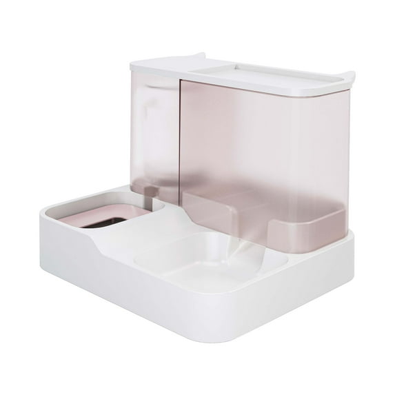 Herrnalise 2 in 1 Automatic Cat Feeder,Automatic Cat Food Dispenser,Convenient and Reliable cat Feeder- Keeps Your Pet Fed and Hydrated with Dog Water Bowl and Cat Water Dispenser