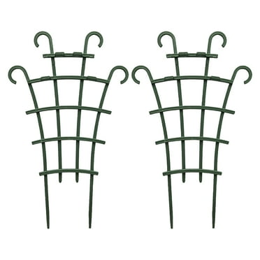 Herrnalise 2 Pack 10.04'' Indoor Plant Trellis for Potted Plants Climbing,Potted Plant Support DIY Climbing Trellis Outdoor Metal Garden Trellis for Houseplants Flowers Vine Ivy