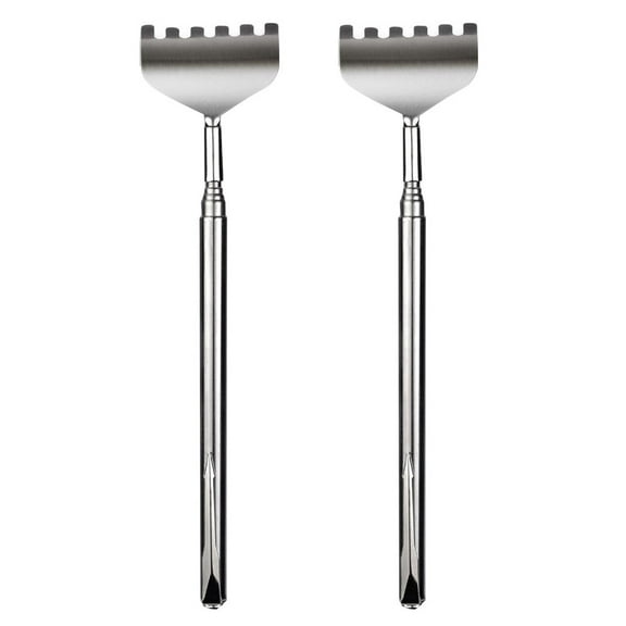 Herrnalise 2 Pack Portable Extendable Back Scratcher,Stainless Steel Telescoping Back Scratcher with Beautiful Present Packaging