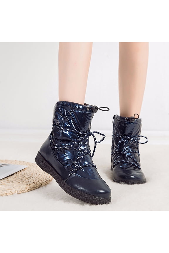 2020 New Snow Boots Warm Mid-Tube Down Boots Plus Size Women's Short Boots Sales !