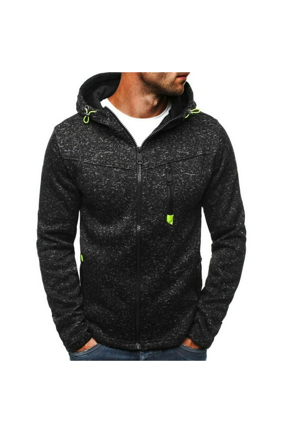 2021 New Men's Hoody Zipper Slim Hoodies Sweatshirts Pullover Coat Jacket