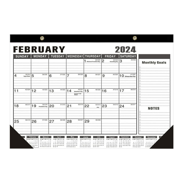 Herrnalise 20242025 Wall Calendar 18 Monthly Calendar from Jan 2024