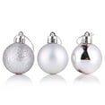 thumbnail image 1 of Herrnalise 24pcs Christmas Balls Ornaments for Xmas Christmas Tree Decorations Shatterproof Hanging Ornaments Ball for Wreath Party Holiday Wedding(3.15"-8CM,Silver), 1 of 9