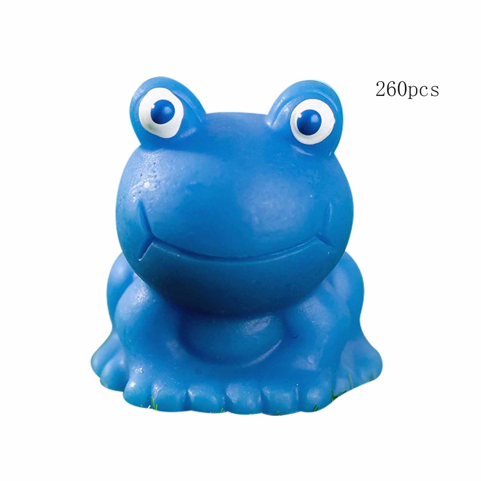 Herrnalise 260 Pcs Mini Resin Frogs,Blue Frog Figurines Miniature Resin ...