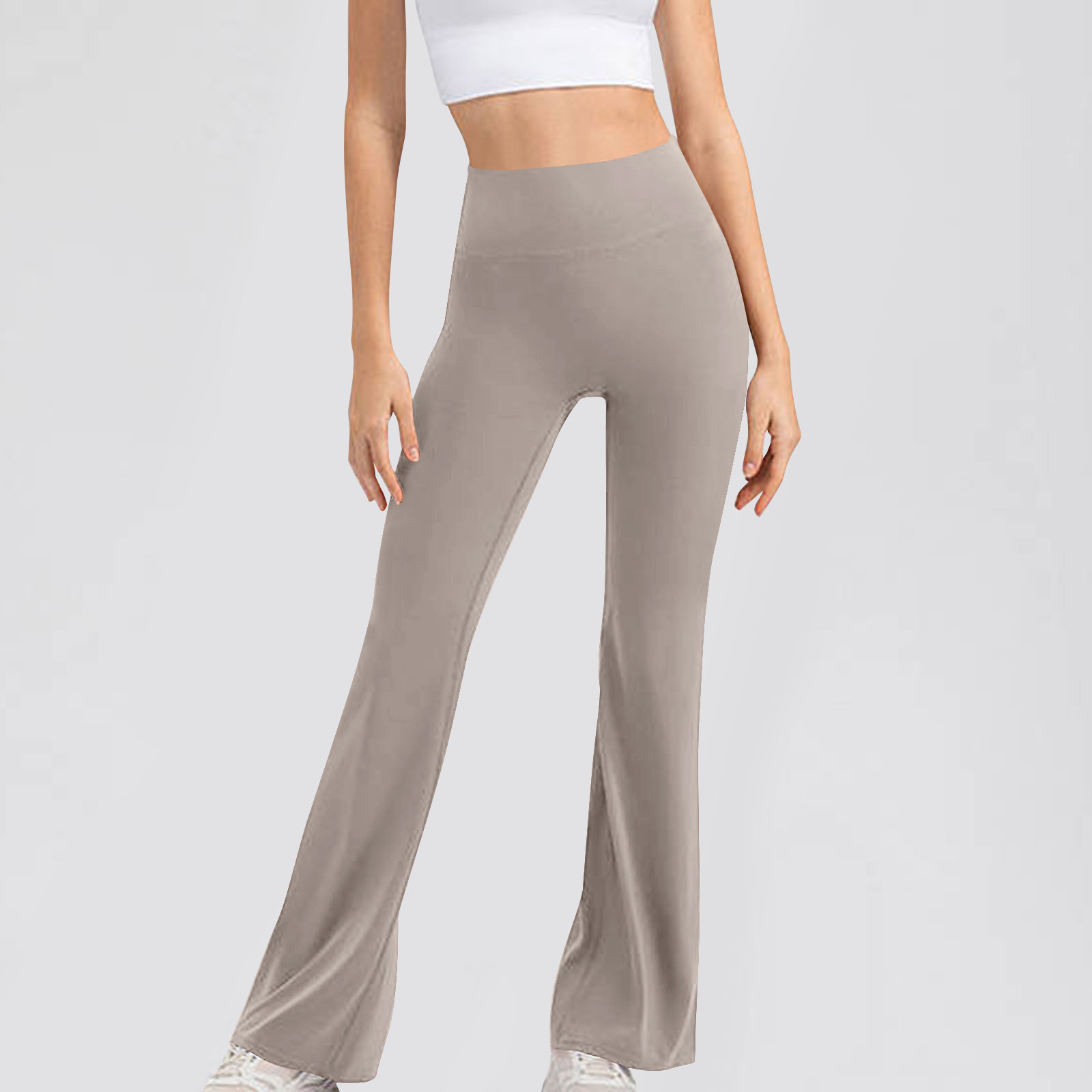 Grey bootcut yoga pants discount