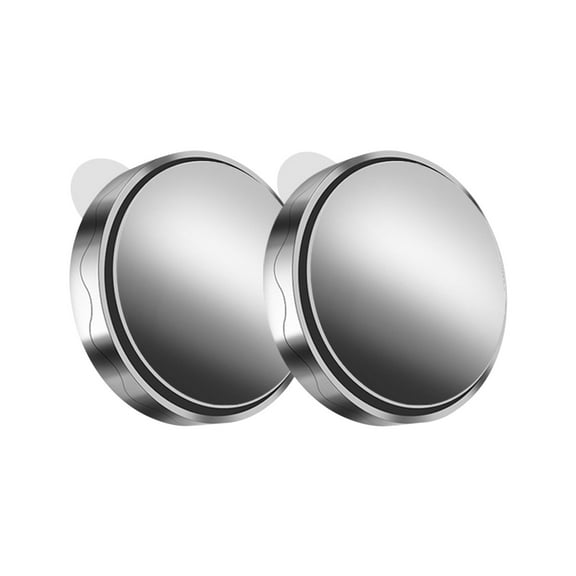 Herrnalise 2PC Car Blind Spot Mirror, 2 inch Reusable Round HD Glass Convex 360° Wide Angle Side Rear View Side Mirror with Sucker for Cars SUV and Trucks