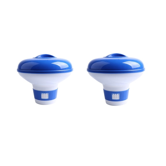 Herrnalise 2PC Floating Chlorine Dispenser, Pool Spa Chlorine/Bromine Floater for Spa, Hot Tub &,Fountain, Inflatable & Above-Ground Pools