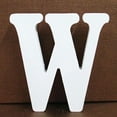 thumbnail image 1 of Herrnalise 3.15 Inch White Standing Wooden Letters,Unfinished Wood Letters Wooden Alphabet Letters Slices Sign for DIY Crafts Projects,Party Birthday Wedding Home Wall Decor,W, 1 of 8