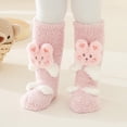 thumbnail image 1 of SDJMa 3D Baby Winter Slipper Socks Cute Knee High Socks Infants Toddlers Stockings Boy Girls Fleece Warm Sock, 1 of 5