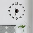 thumbnail image 1 of Herrnalise 3D DIY Frameless Wall Clock for LivingRoom Decor Large Modern Design Sticker Butterfly Clocks for Bedroom 3D Mirror Surface Wall Clocks Decoration Unique Stick on Wall Clocks, 1 of 8