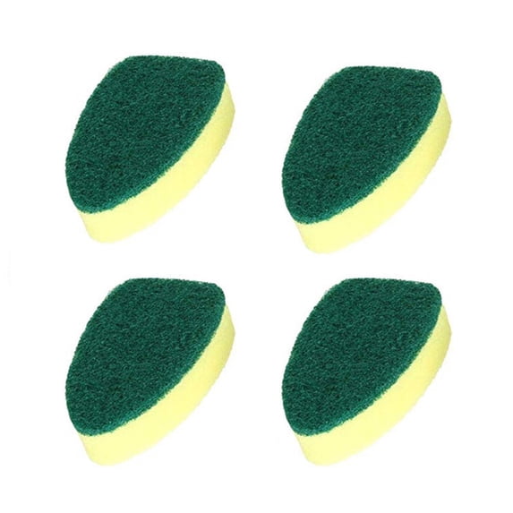 Herrnalise 4Pack Dishwand Refill Sink Clean Sponge Brush Refill Replacement Heads Non-Scratch Kitchen Dish Scrubbers Pads