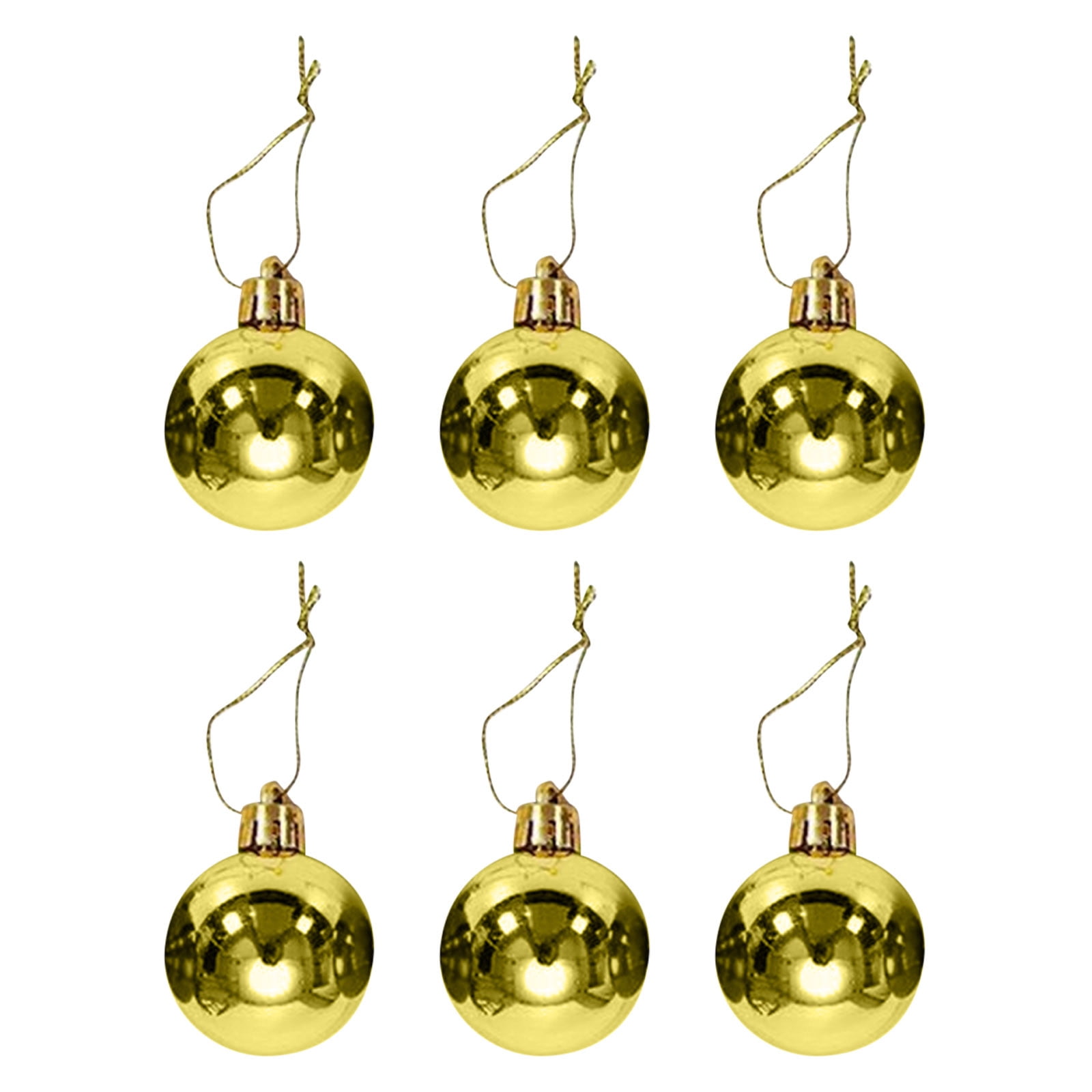 Herrnalise 6 Pcs 4 Inch Large Christmas Balls Set Shiny Looking Glass