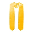 thumbnail image 1 of Herrnalise Adult Graduation Stole 60” Long Shawl for Academic Commencements,Yellow Color & Unisex Graduation Sash Satin Honor Stole, 1 of 8