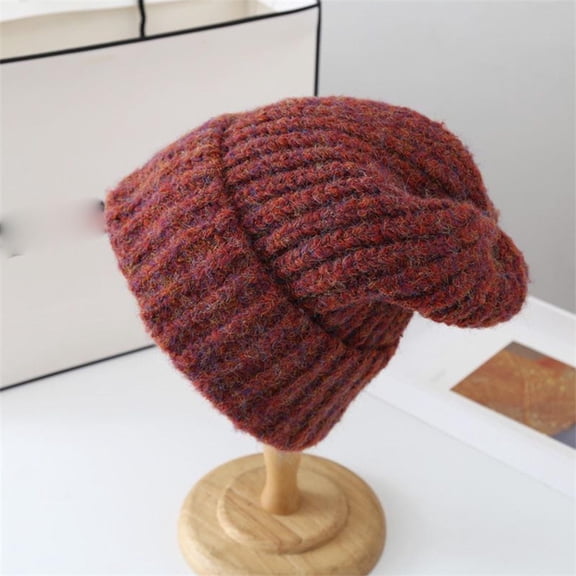 Herrnalise Aldult Fashion Casua Hat Autumn And Winter Warm Hat Knitted Cap Plus Velvet Wool Cap