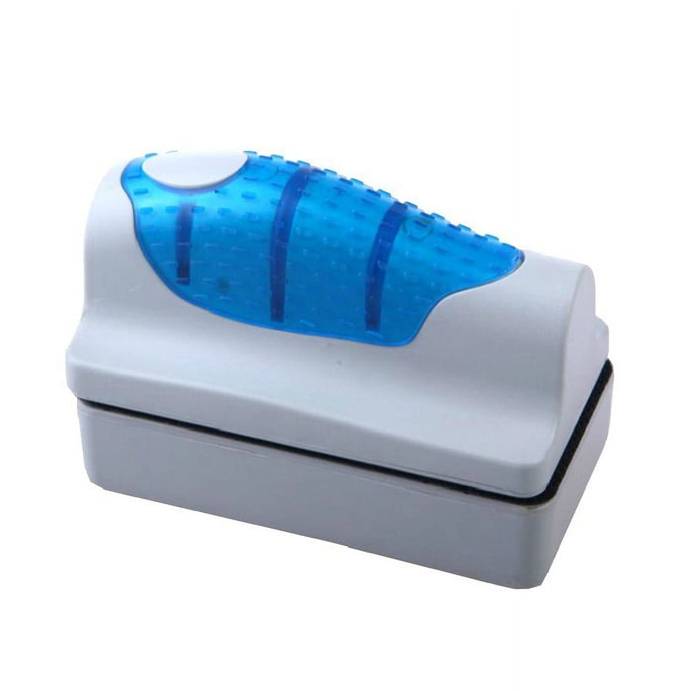 Herrnalise Aquarium Glass Magnetic Scrubber Cleaner, Fish Tank Aquatic Algae Cleaning Tool Brush Magnet Scraper with Floating Design for Tank Under 60 Gallon