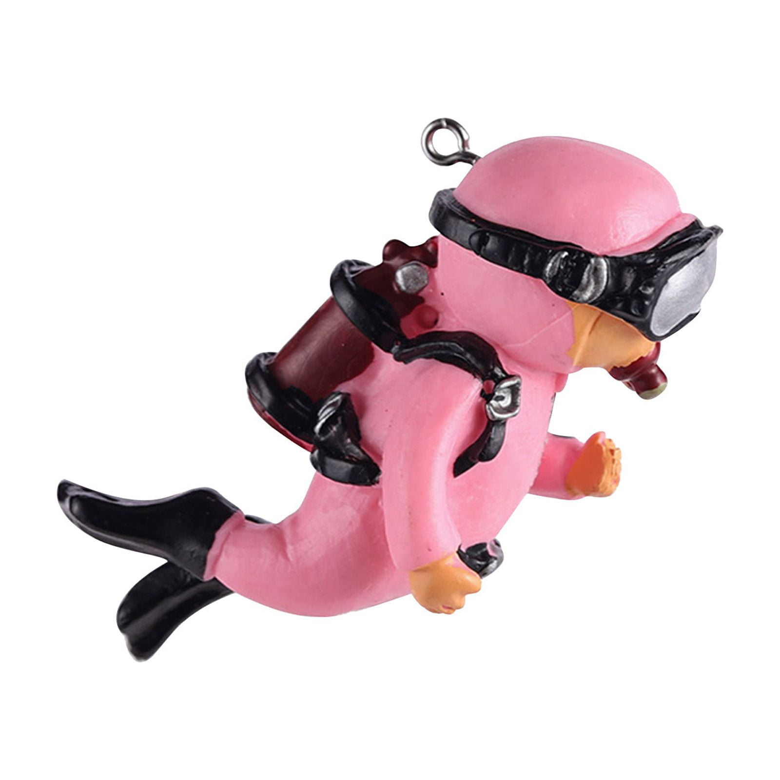 Floating Diver Fish Tank Decoration With Adjustable Ball - Aquarium Accessory For All Tanks, Safe For Fish