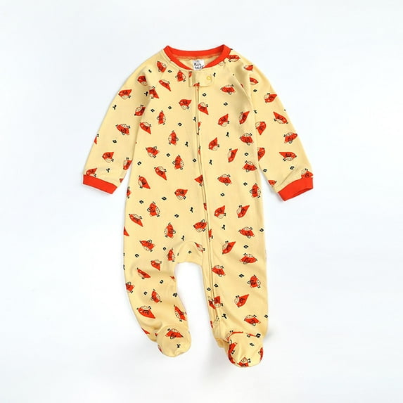 QISIWOLE Autumn Baby Kids Double Zipper Clothes Sleeping Pajamas Rompers Newborn Overalls, Sales
