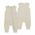 thumbnail image 1 of Realhomelove Baby Boys Girls Footless Pajamas 2 Way Zipper Short Sleeve Romper with Viscose Made From Bamboo Fiber, 1 of 9