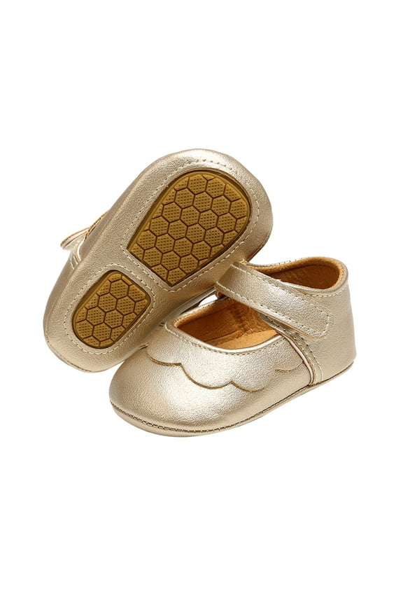 Baby Girls Shoes Non-Slip Rubber Sole High-Top Infant First Walking Shoes Toddler Crib Shoes Newborn Loafers Flats Flash picks