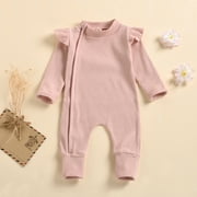 Herrnalise Baby Rompers Newborn Infant Baby Long Sleeve New Year Tang Suit Romper Jumpsuit Sets