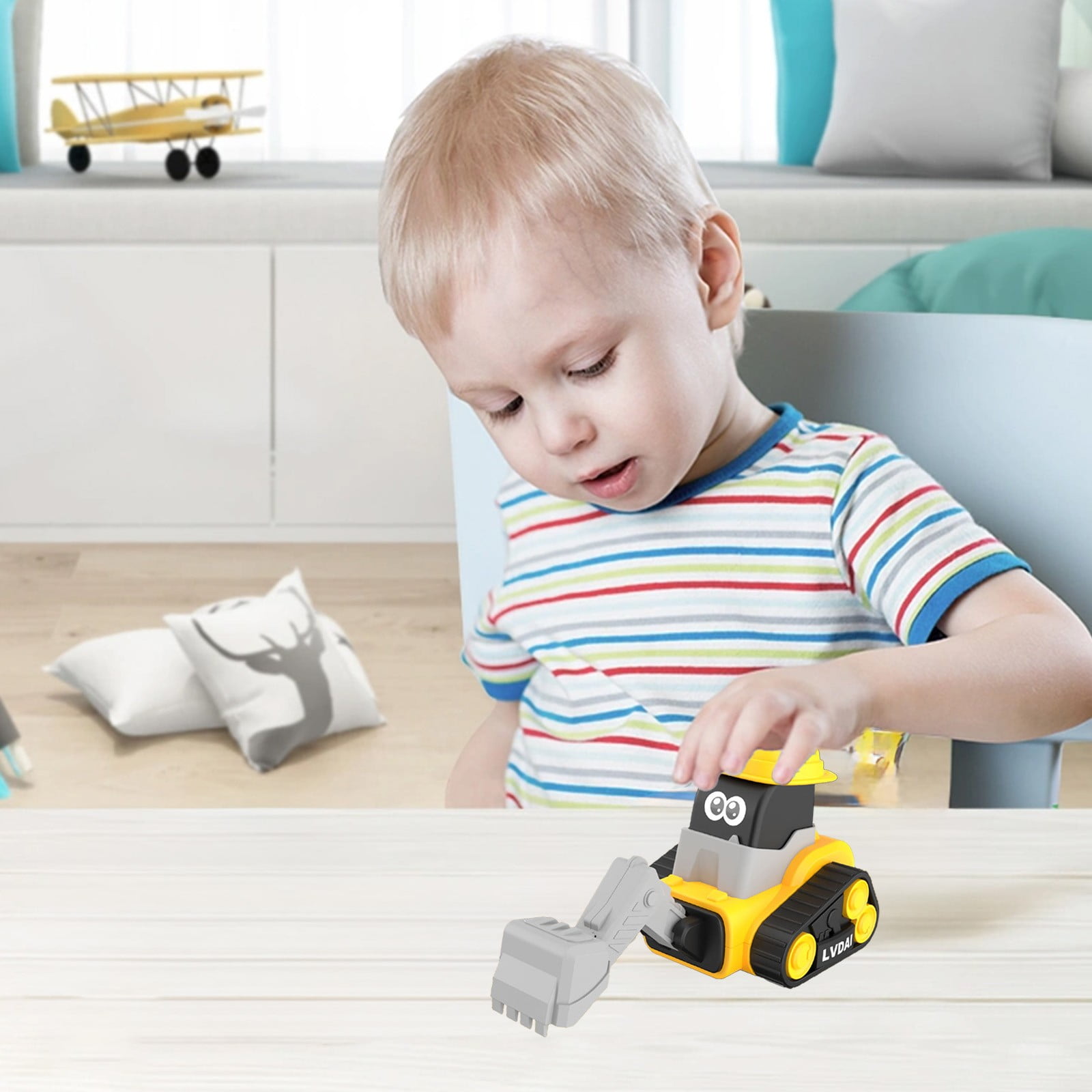Herrnalise Baby Toys for 1 Year Old boy,Press and go Animal car Toys ...