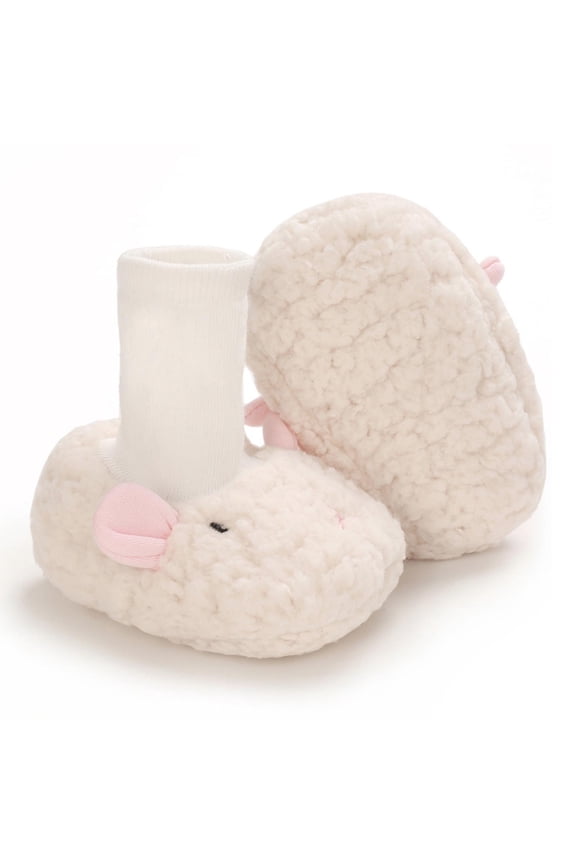 Baby Winter Boots Newborn Cute Cartoon Shoes Warm Comfortable Snowfield Booties Socks Prewalker clearance under 10 !