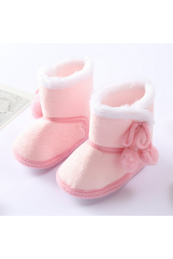 Baby Winter Warm Snow Boots Soft Sole Prewalker Non-Skid Boots For Infant Toddler Boys Girls Toddler Shoes for Girls