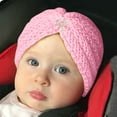 thumbnail image 1 of Herrnalise Baby boy girl round bead accessories hat woolen hat knitted hat bohemian toe cap, 1 of 3