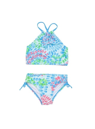 ZMHEGW Cute Swimsuits For Teens Holiday Cute Gradient Color Bikini Set Two  Piece Bathing Suit Swimwear 