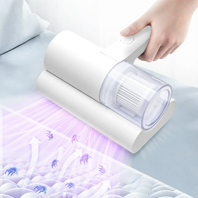 Herrnalise Bed Vacuum Cleaner, Mattress Vacuum Cleaner Powerful Suction, Handheld Couch Cleaner Machine Deep Cleaner for Bed Cleaning, Sheet, Fabric Sofa Vacuuming (White)