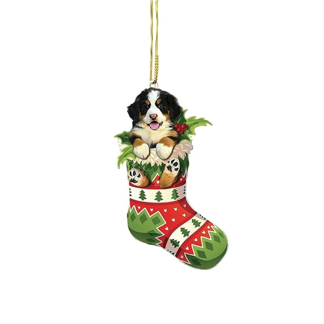 Herrnalise Bernese Mountain Dog Christmas Tree Ornament Bernese