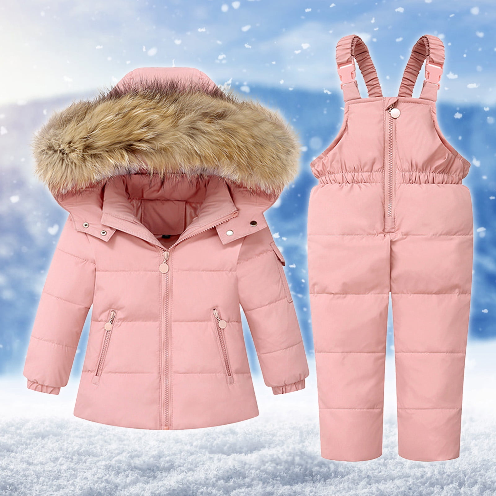 Herrnalise Big Boy's 2-Piece Solid Color Snow Pants and Jacket Snowsuit ...