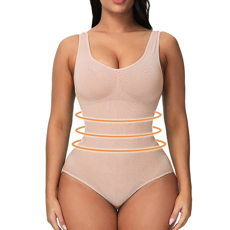 Herrnalise Bodysuit for Women Tummy Control Shapewear Seamless Ladies  Seamless Body Shaper Abdominal Lifter Hip Shaper Underwear Stretch Slimming  Body